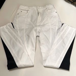 Mugler Spiral Jeans White & Black Size 40
